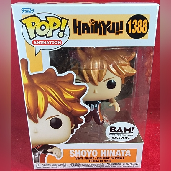 Shoyo hinata books a million exclusive funko pop # 1388 (nib) - Picture 2 of 7
